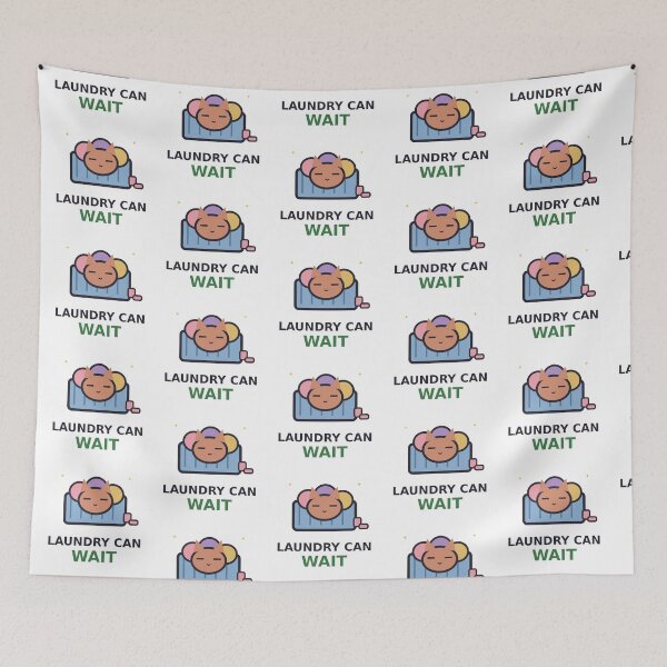 Item preview, Laundry Can Wait — Funny Lazy Cat Design, Cute Gift For Procrastinators designed and sold by QuirkyCartel.