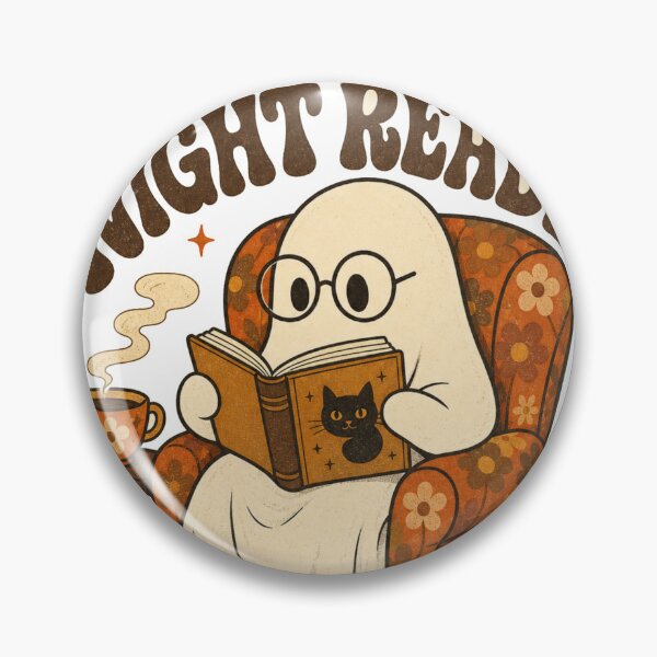 Item preview, Certified Night Reader Retro Ghost reads in armchair designed and sold by BoosterShop.
