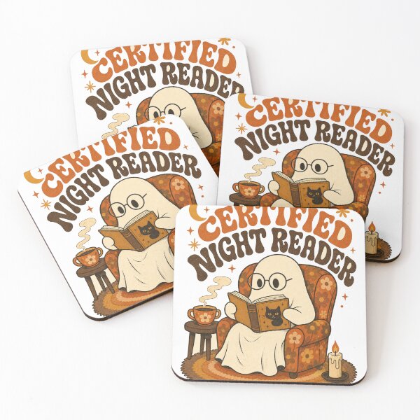 Item preview, Certified Night Reader Retro Ghost reads in armchair designed and sold by BoosterShop.