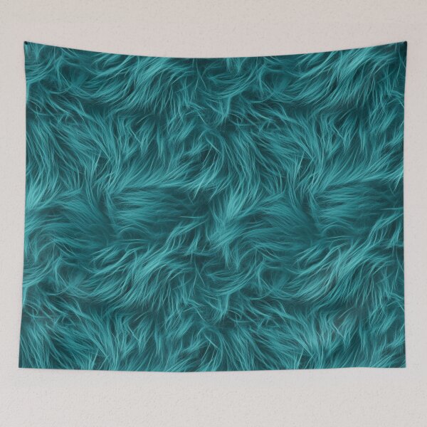 Item preview, Puppet Fur In Teal. designed and sold by calypso-designs.