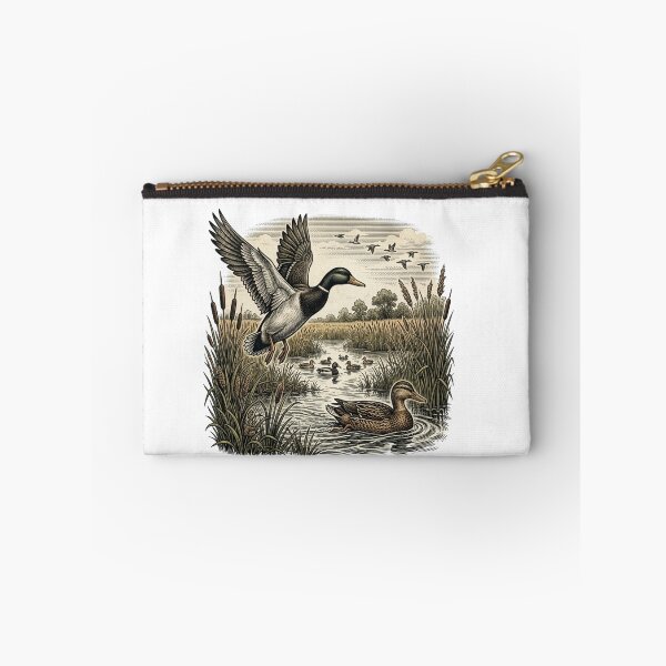 Item preview, Vintage Duck Etching Art Print Retro Waterfowl Wildlife Illustration Rustic Cabin Decor designed and sold by raedattia.