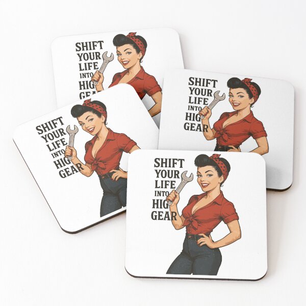 Item preview, Pin-up Girl Car Mechanic: Shift Your Life designed and sold by Pineapple-Tree.