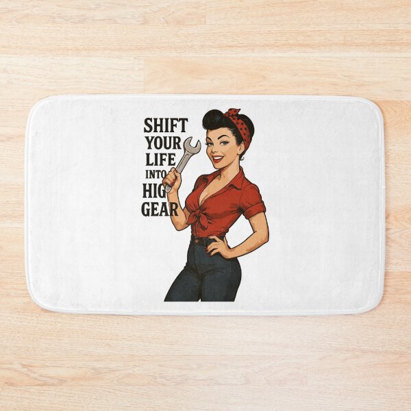 Item preview, Pin-up Girl Car Mechanic: Shift Your Life designed and sold by Pineapple-Tree.