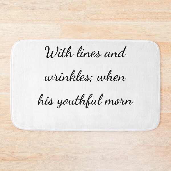 Item preview, “With lines and wrinkles; when his youthful morn” - handwriting black designed and sold by ariksworld.