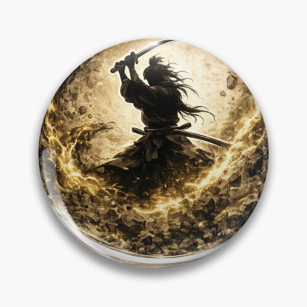 Item preview, Golden Enso Samurai Silhouette designed and sold by  Silent Japan Studio.
