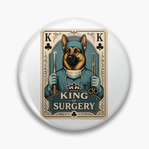 Item preview, King of Surgery – Funny Veterinary Surgeon Playing Card designed and sold by Bettybee00.