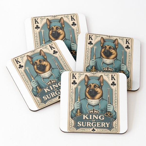 Item preview, King of Surgery – Funny Veterinary Surgeon Playing Card designed and sold by Bettybee00.