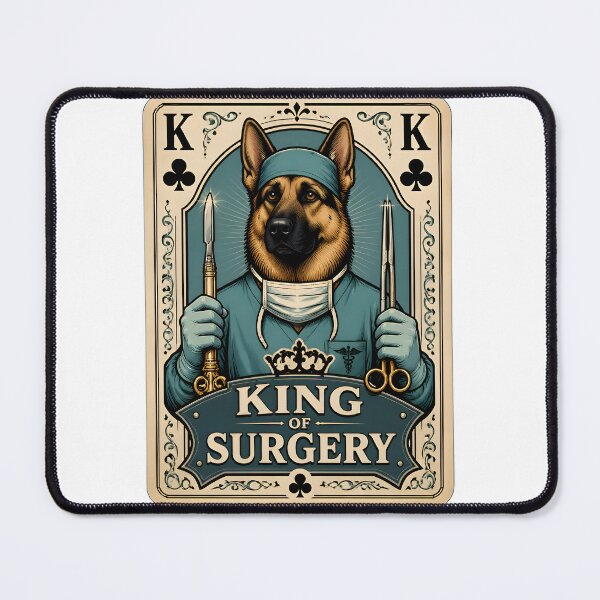 Item preview, King of Surgery – Funny Veterinary Surgeon Playing Card designed and sold by Bettybee00.