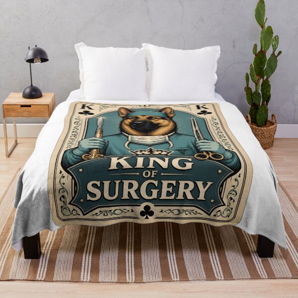 Item preview, King of Surgery – Funny Veterinary Surgeon Playing Card designed and sold by Bettybee00.