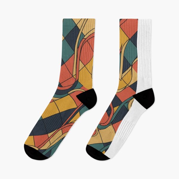 Item preview, Retro Groovy Wave Geometric Grid Pattern designed and sold by Dzblack.