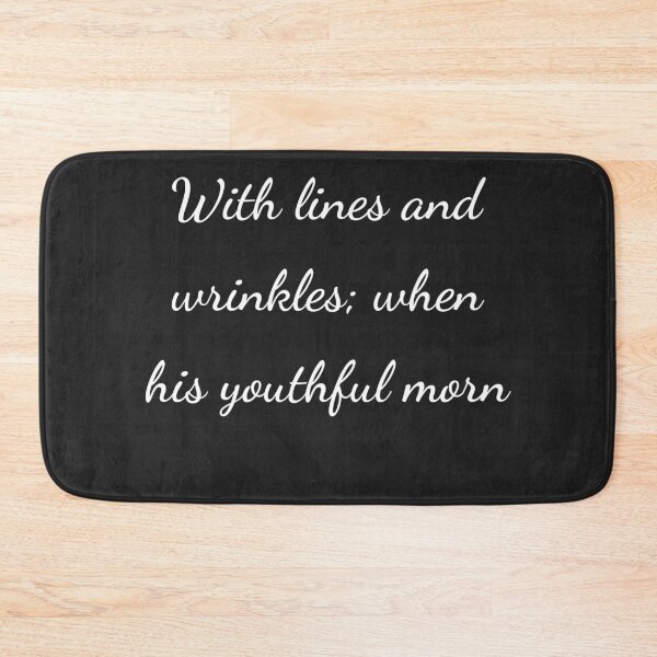 Item preview, “With lines and wrinkles; when his youthful morn” - handwriting white designed and sold by ariksworld.