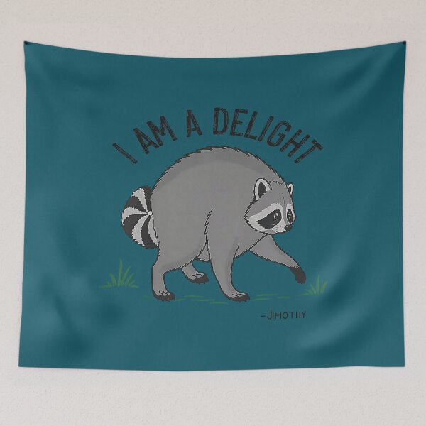 Item preview, I'm A Delight Jimothy Raccoon Seattle Short Spine Racoon designed and sold by FrankIsabel.