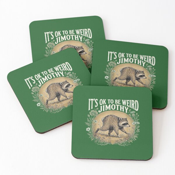 Item preview, Its Ok to Be Weird Jimothy Raccoon Meme Lover Funny designed and sold by FrankIsabel.