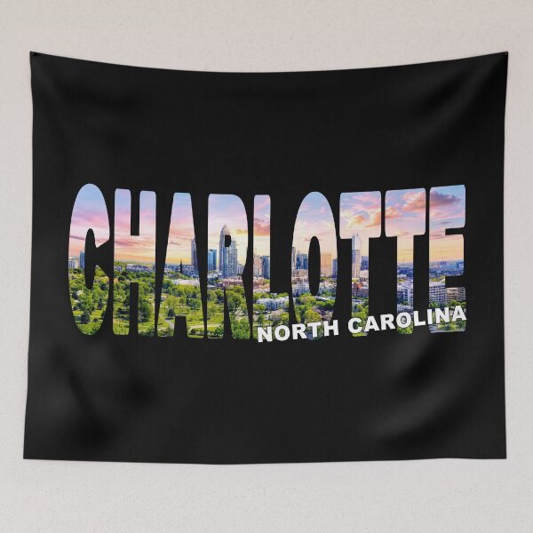 Item preview, CHARLOTTE North Carolina - Downtown City Golden Hour Glow Park designed and sold by Adam Gormley.