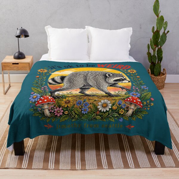 Item preview, Its Okay to Be Weird Jimothy Viral Raccoon Seattle Panda designed and sold by FrankIsabel.