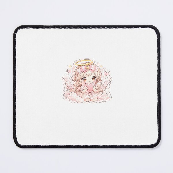 Item preview, Cute Pink Angel Girl Heart Sticker designed and sold by Chinnibujji.