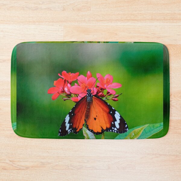 Item preview, Beautiful Butterfly Wings Wide Open on Tropical Flowers  designed and sold by Jomsunshine.