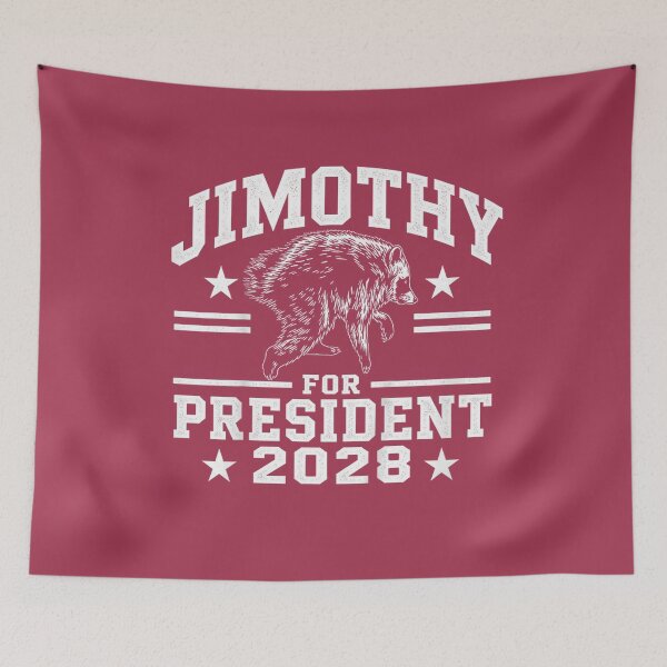 Item preview, JIMOTHY for President USA 2028 Viral Raccoon Meme designed and sold by GreggRoss.