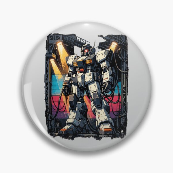 Item preview, Neon Retro Anime Mecha Maintenance Bay designed and sold by KungPowUnicorn.