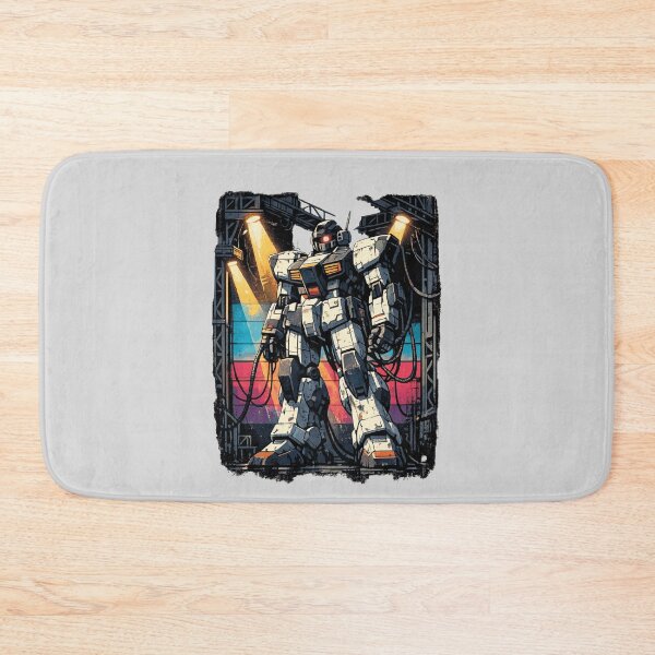 Item preview, Neon Retro Anime Mecha Maintenance Bay designed and sold by KungPowUnicorn.