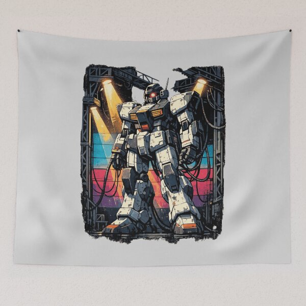 Item preview, Neon Retro Anime Mecha Maintenance Bay designed and sold by KungPowUnicorn.