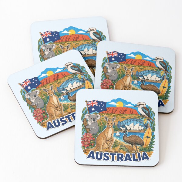 Item preview, Australia Wildlife and Landmarks designed and sold by Myra365Art.