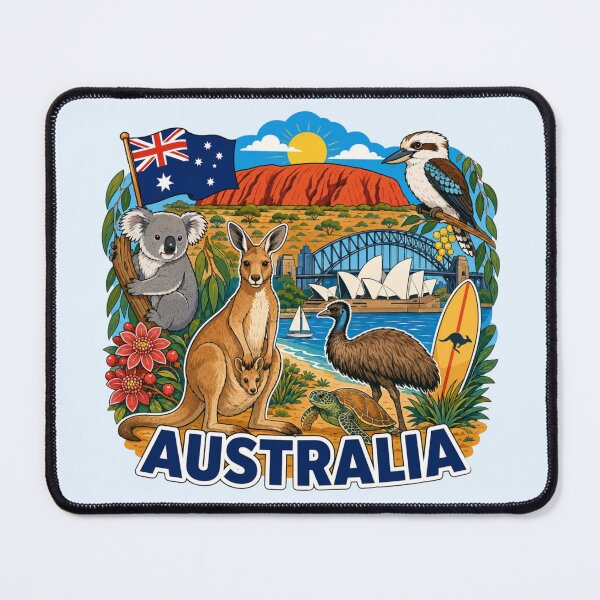 Item preview, Australia Wildlife and Landmarks designed and sold by Myra365Art.