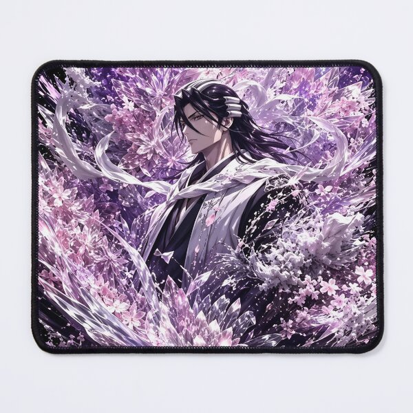 Item preview, Byakuya | Elegant Blossom Swordsman Anime Style Art Print | Purple Sakura Fantasy Warrior designed and sold by Dyan4.