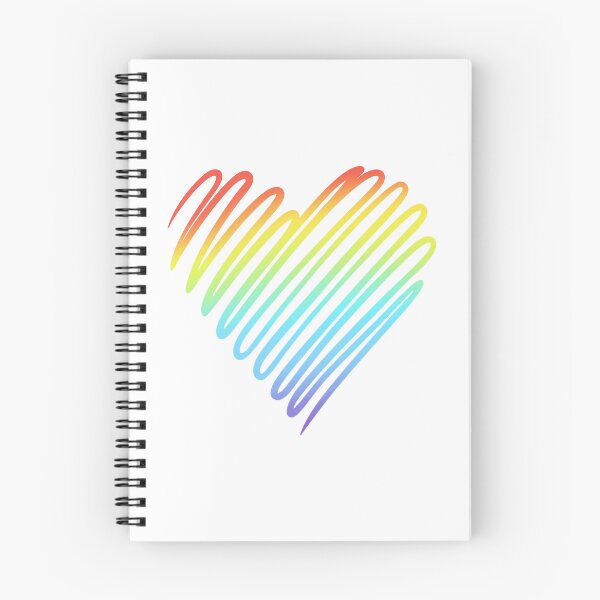 Item preview, Rainbow Heart Scribble Design designed and sold by ZipZappa.