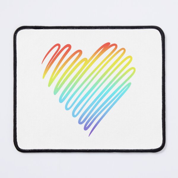 Item preview, Rainbow Heart Scribble Design designed and sold by ZipZappa.