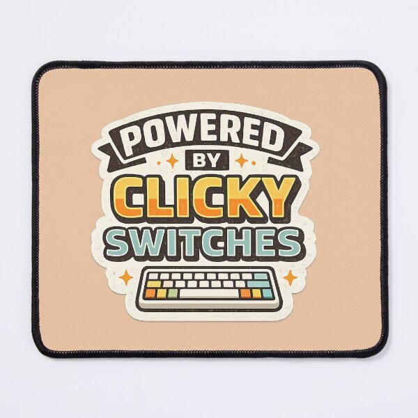 Item preview, Powered by Clicky Switches Retro Typography designed and sold by StickerinoShop.