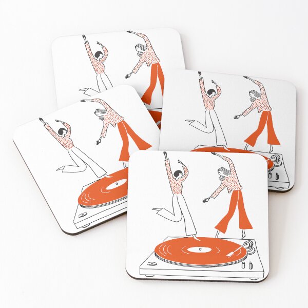 Item preview, Dancing Couple Wall Art Print, Retro Record Player Poster, Modern Music  designed and sold by VisionGraphic.