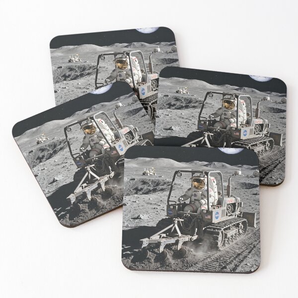 Item preview, NASA astronaut ploughing the moon  designed and sold by WiseBow.