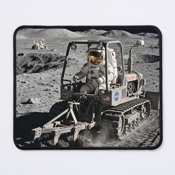 Item preview, NASA astronaut ploughing the moon  designed and sold by WiseBow.