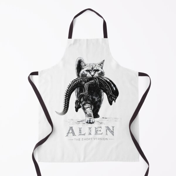 Item preview, Alien The Short Version Cat Shirt, Funny Sci-Fi Horror Parody Graphic Tee, Vintage Xenomorph Cat Gift, Comfort Colors designed and sold by Zumbiavia.