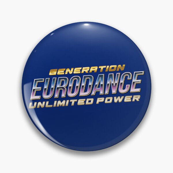 Item preview, Generation Eurodance Unlimited Power –  90s Retro Music Graphic designed and sold by gayishdesign.