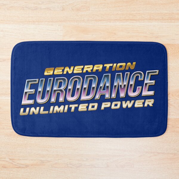 Item preview, Generation Eurodance Unlimited Power –  90s Retro Music Graphic designed and sold by gayishdesign.