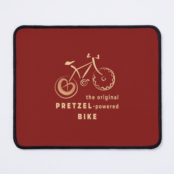 Item preview, Pretzel Powered Bike - Minimal Bicycle Gift for Cyclists and Pretzel Lovers designed and sold by unique art and design.