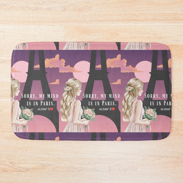 Item preview, Sorry My Mind is in Paris - Eiffel Tower Romance Illustration designed and sold by Artemis & Woven Collective.