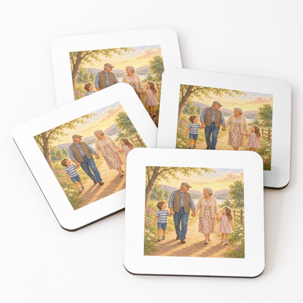 Item preview, Grandparents Walking with Their Grandchildren designed and sold by NestDesigns01.