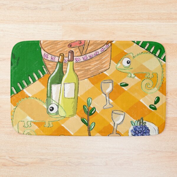 Item preview, Chameleons having a picnic.  designed and sold by BluluStudio.