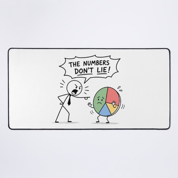 Item preview, Numbers Don't Lie Stick Figure Shouting at Data Chart - Funny Analyst & Trader Office Humor designed and sold by Ink Matrix.
