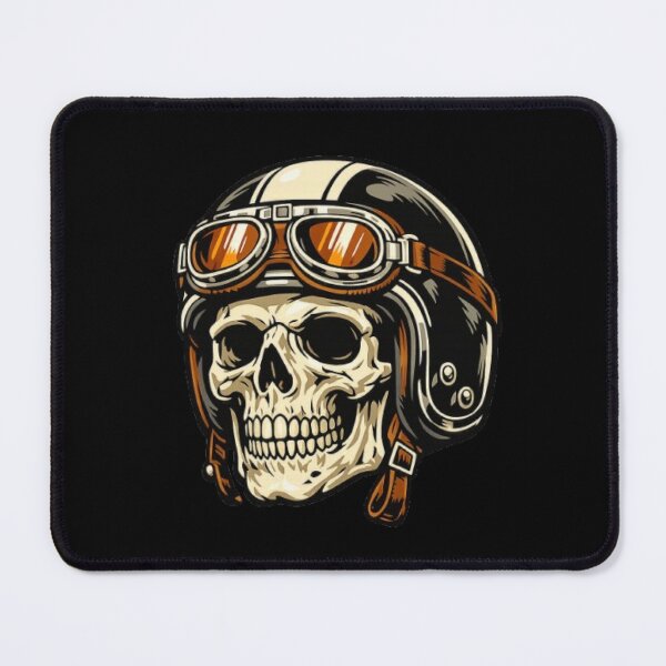 Item preview, skull wearing a classic helmet designed and sold by FLATVAC STICKER.