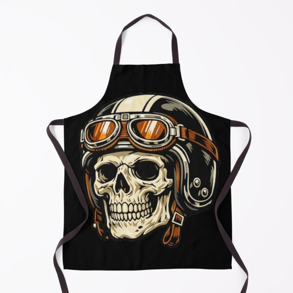 Item preview, skull wearing a classic helmet designed and sold by FLATVAC STICKER.