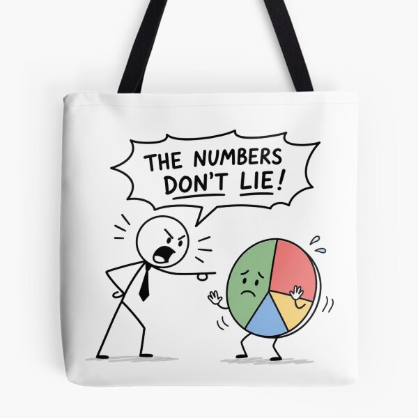 Item preview, Numbers Don't Lie Stick Figure Shouting at Data Chart - Funny Analyst & Trader Office Humor designed and sold by Ink Matrix.