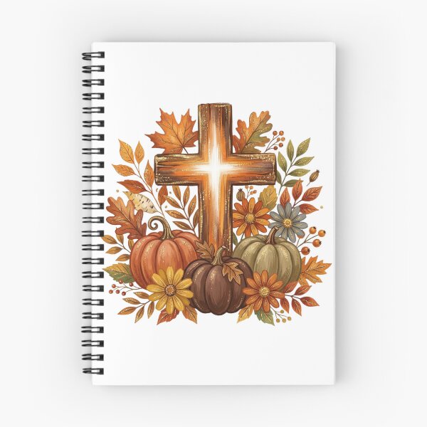 Item preview, Christian Fall Cross Pumpkin Watercolor Art Faith Autumn Blessing Religious Design designed and sold by raedattia.
