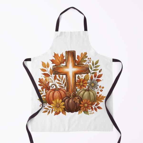 Item preview, Christian Fall Cross Pumpkin Watercolor Art Faith Autumn Blessing Religious Design designed and sold by raedattia.