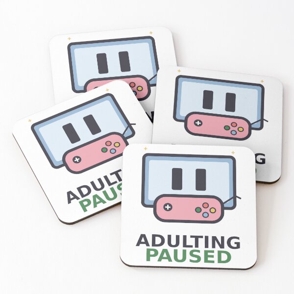 Item preview, Adulting Paused — Funny Gamer Design, Cute Gift For Procrastinators designed and sold by QuirkyCartel.