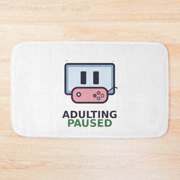 Item preview, Adulting Paused — Funny Gamer Design, Cute Gift For Procrastinators designed and sold by QuirkyCartel.