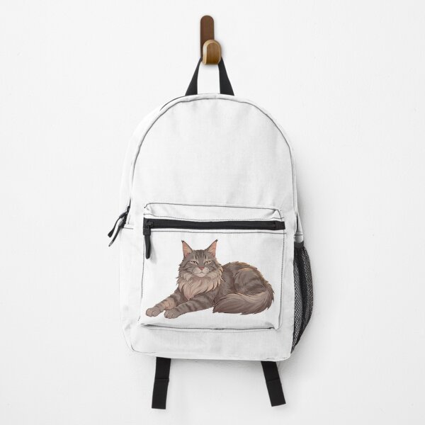 Item preview, Maine Coon Resting Gracefully – Elegant Cat Illustration designed and sold by Quiet Joy Studio.